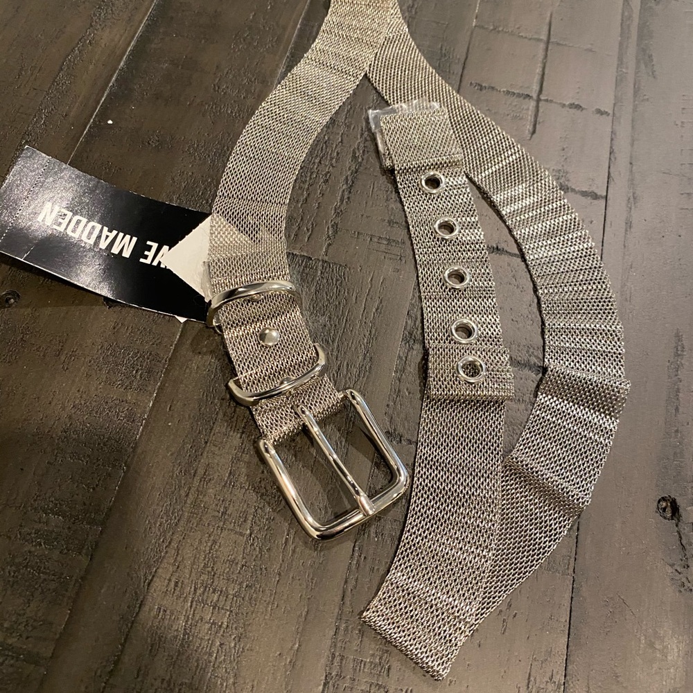 Women's Steve Madden silver belt - new with tags